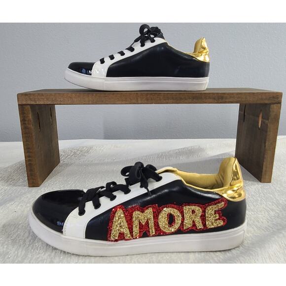 Liliana Amore bling sparkly ladies sneakers Size 10 streetwear - Picture 1 of 9